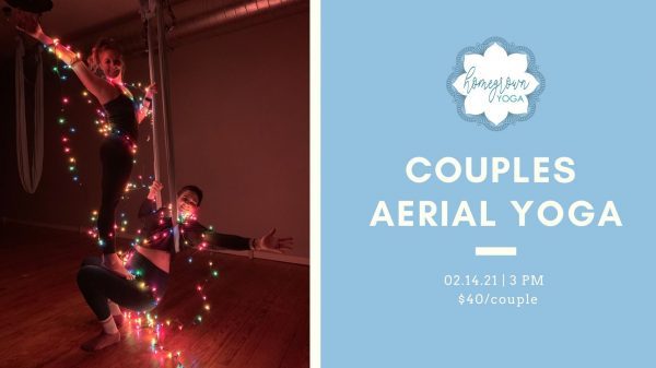 Couples’ Aerial Yoga at Homegrown Yoga Downtown