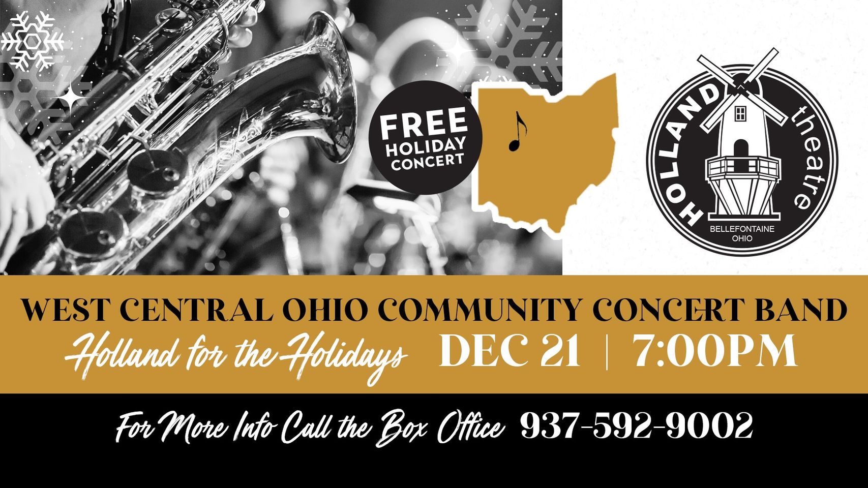 West Central Ohio Community Concert Band at Holland Theatre