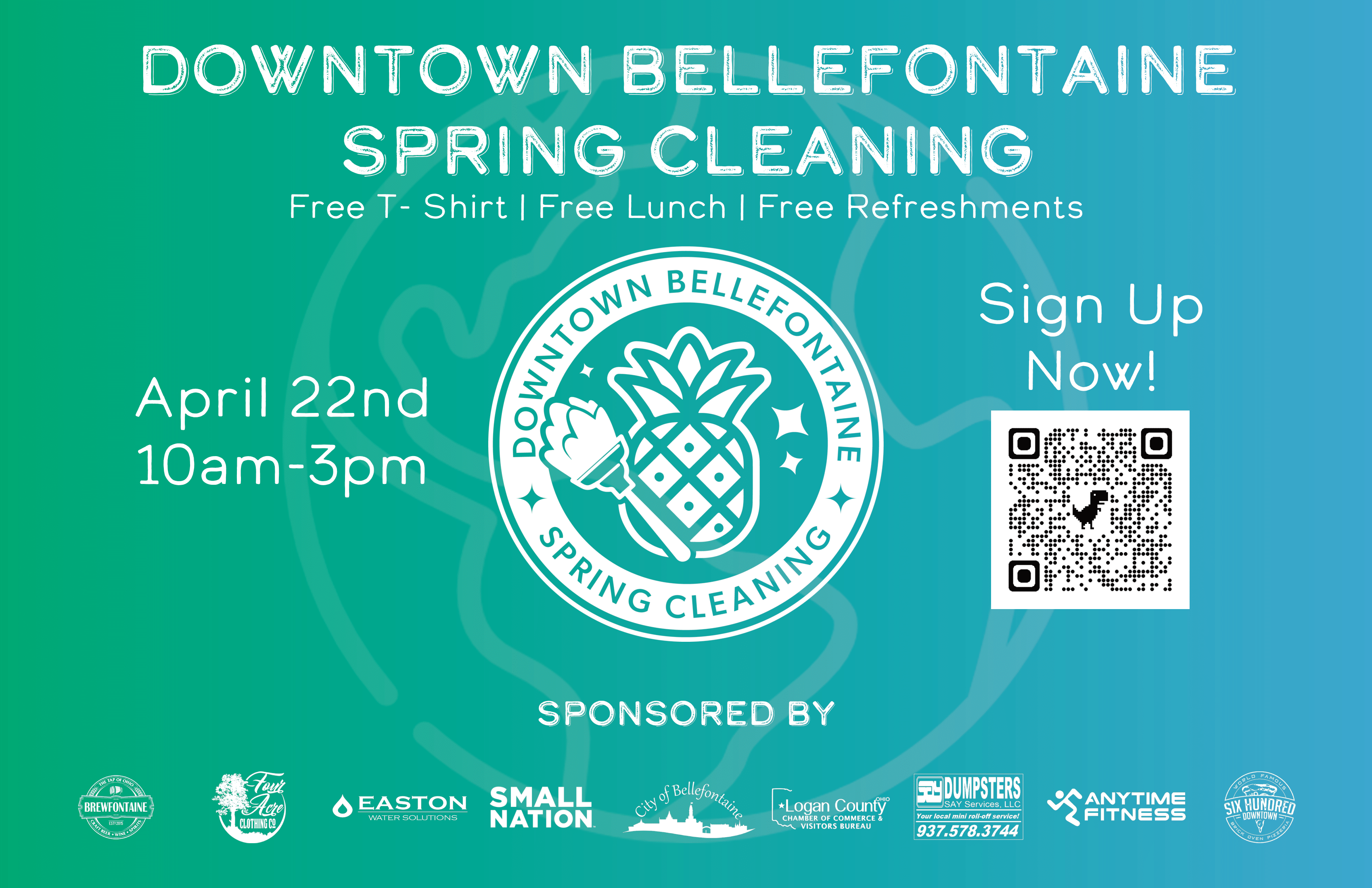 Downtown Bellefontaine Spring Cleaning