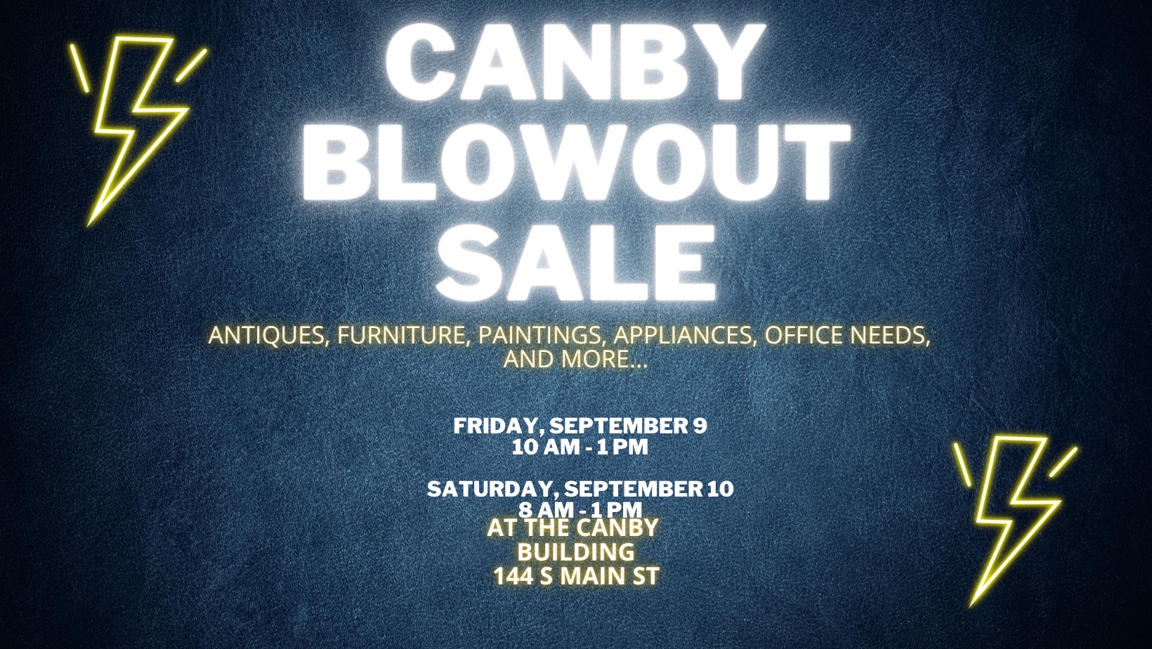 Canby Blowout Sale