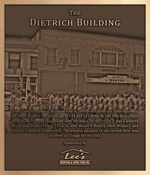 Dietrich Building bronze plaque