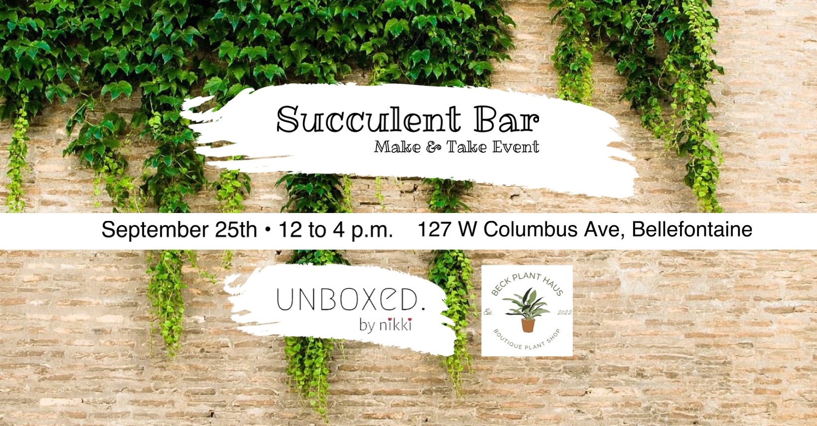 Succulent Bar: Make & Take Event