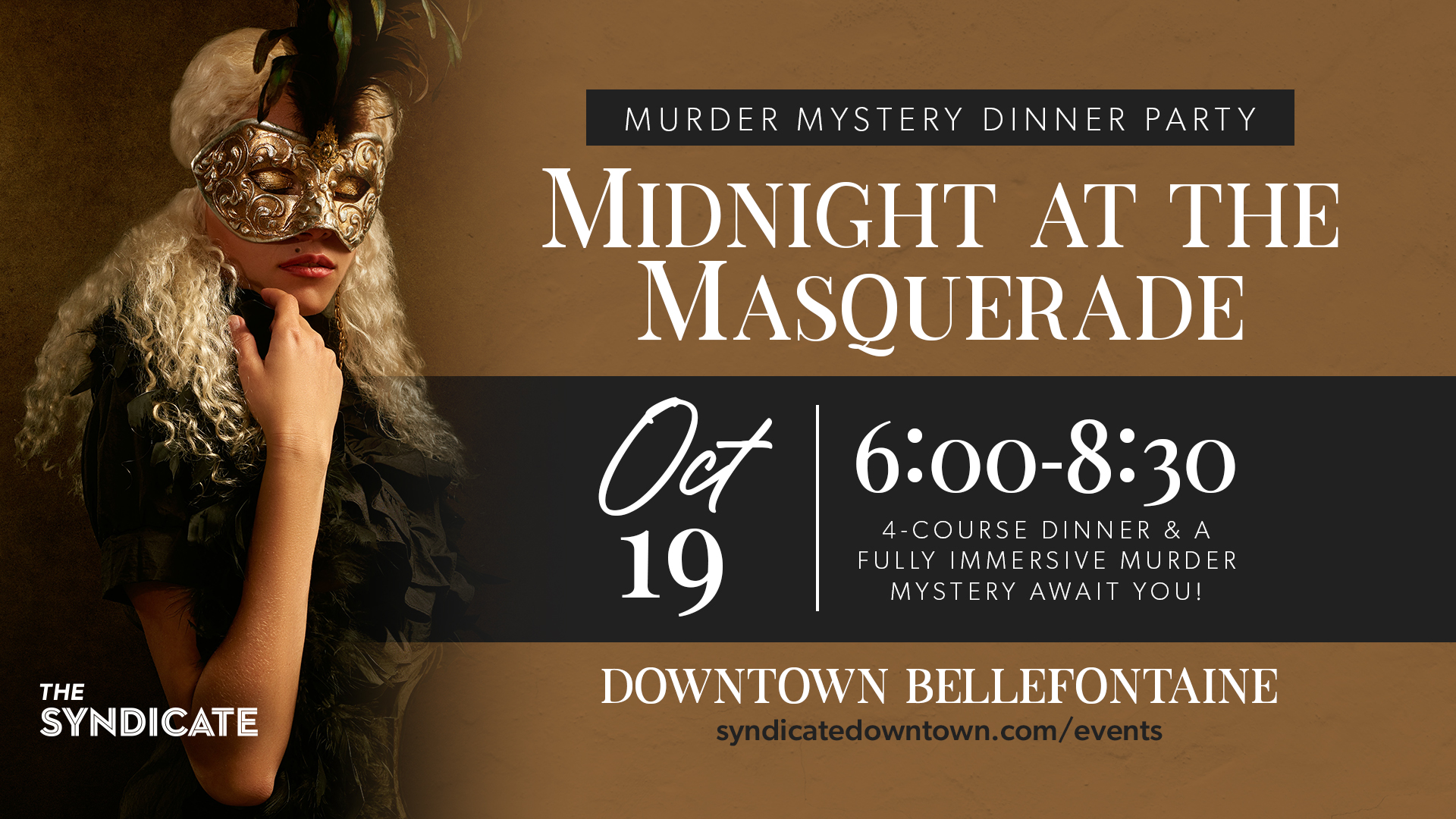 Murder Mystery Dinner – Midnight at the Masquerade