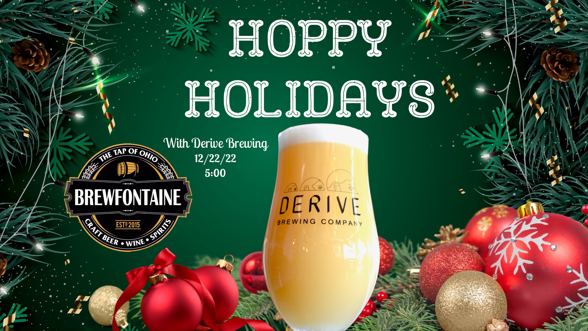 Hoppy Holidays With Derive Brewing