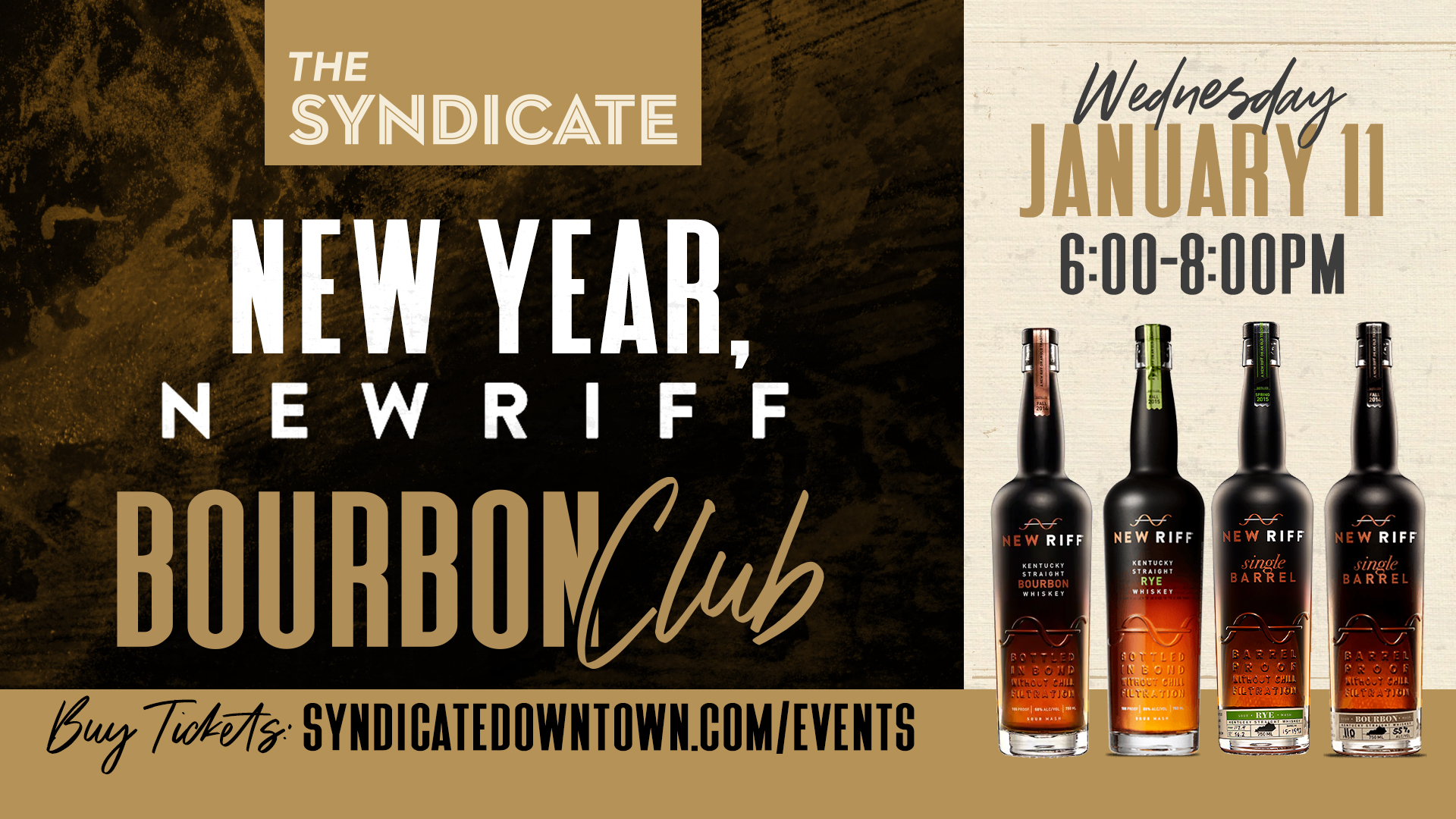 New Year, New Riff Bourbon and Whiskey Event