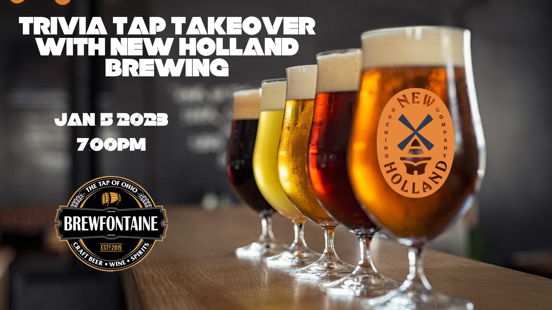 Trivia Tap Takeover With New Holland Brewing