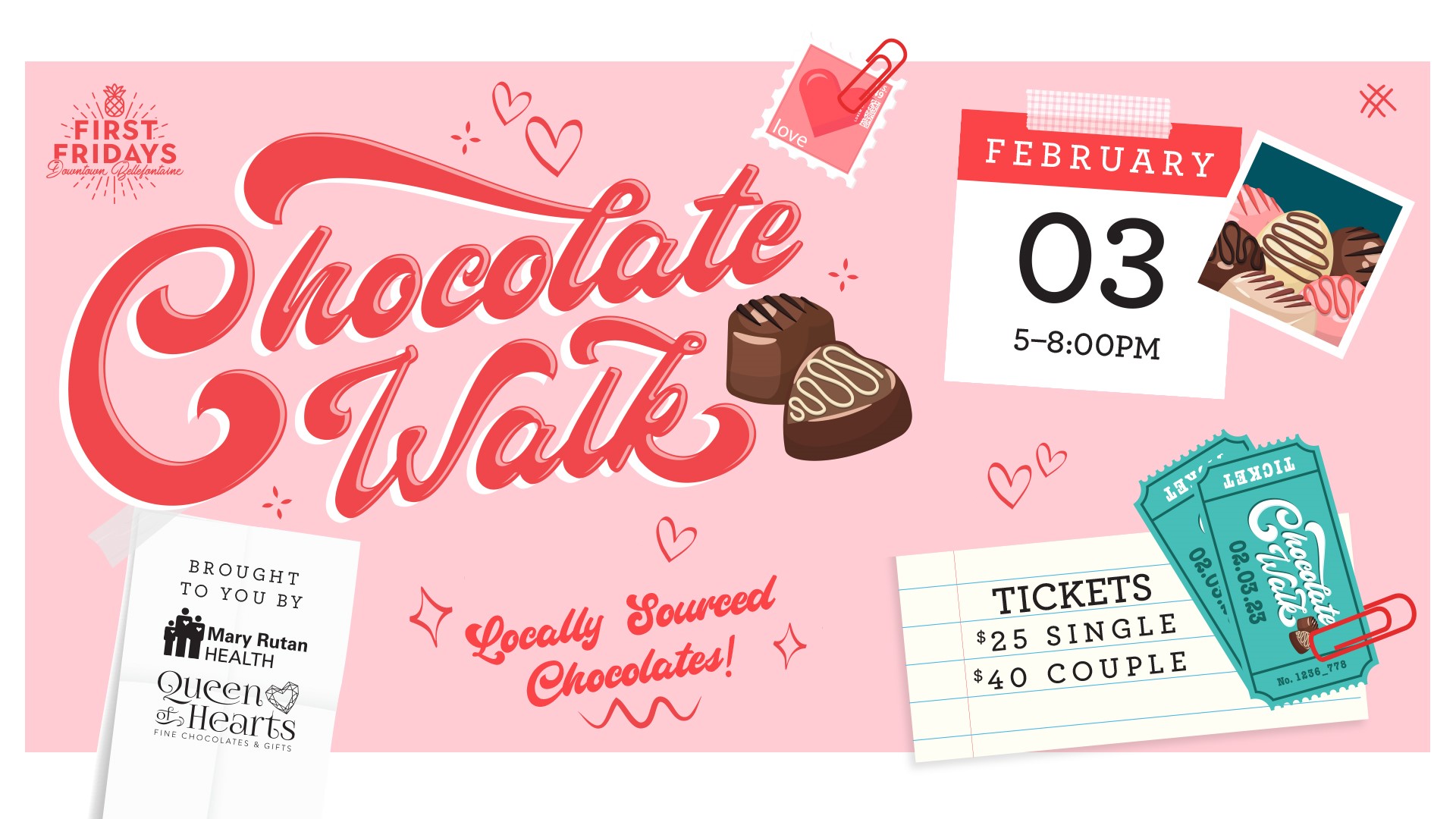 Queen of Hearts Presents the Downtown Bellefontaine Chocolate Walk