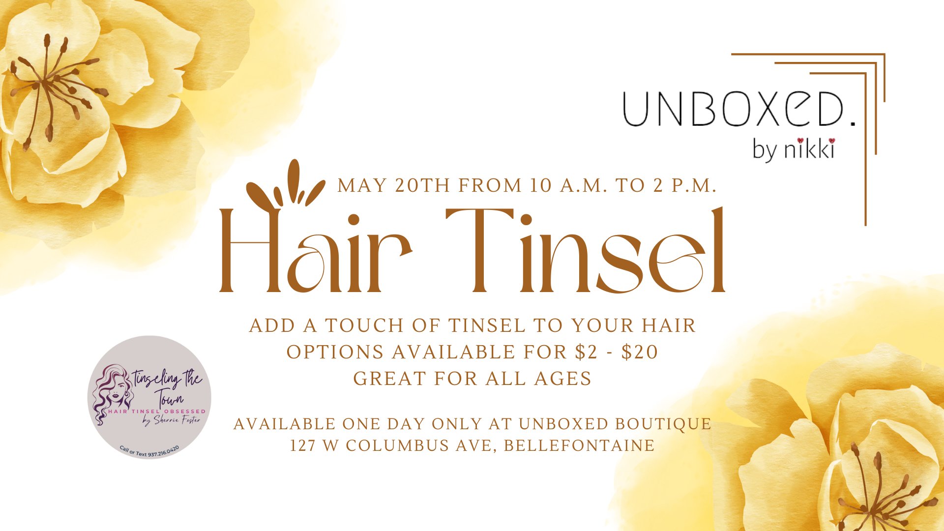 Tinseling the Town at unboxed boutique