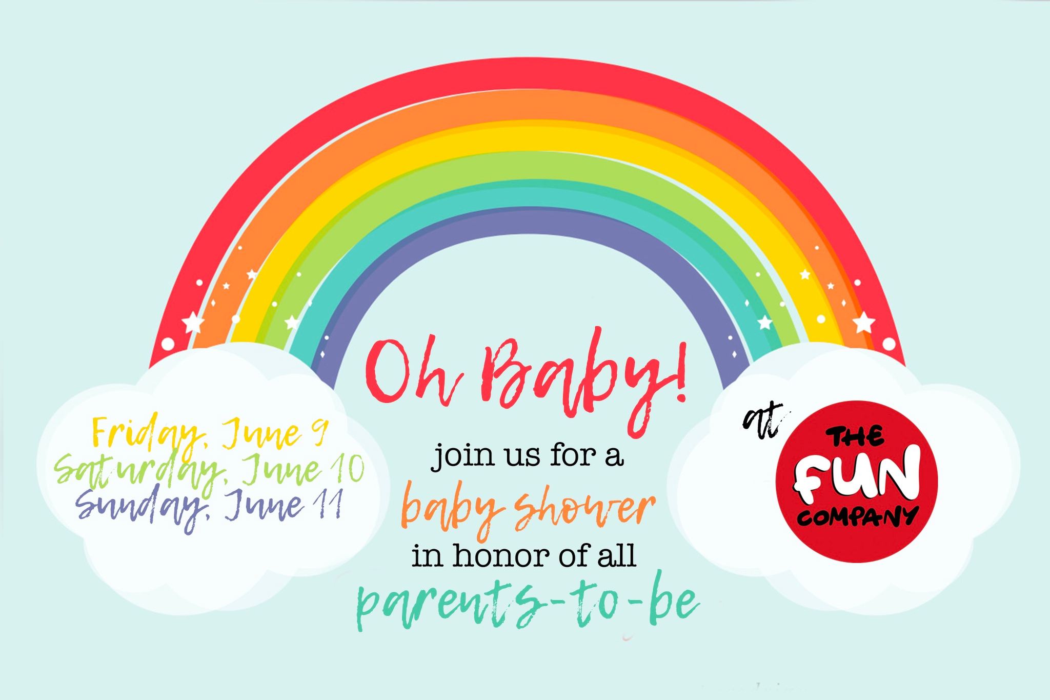 It’s a baby shower at The Fun Company!