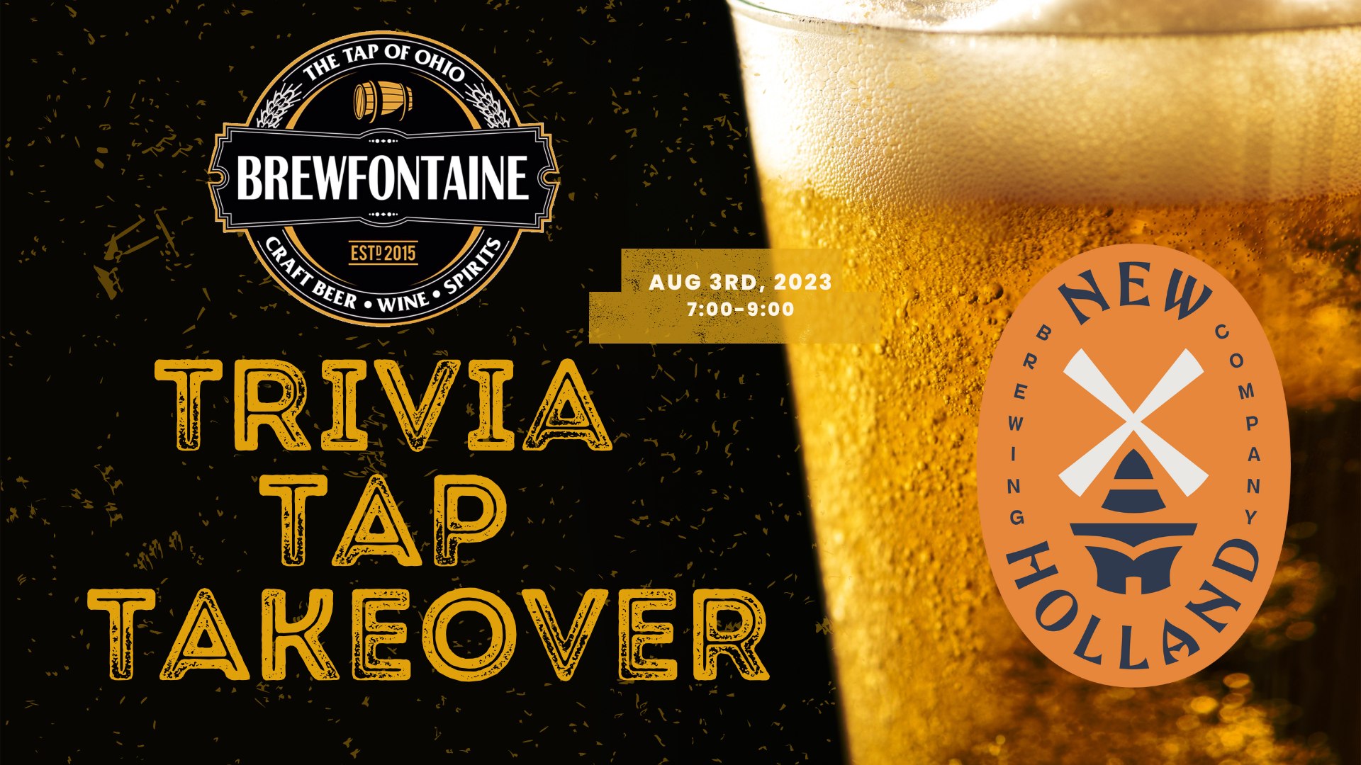 Trivia Tap Takeover w/ New Holland Brewing Co.