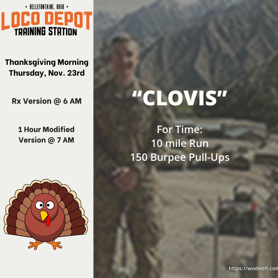 LoCo Depot Thanksgiving Day WOD