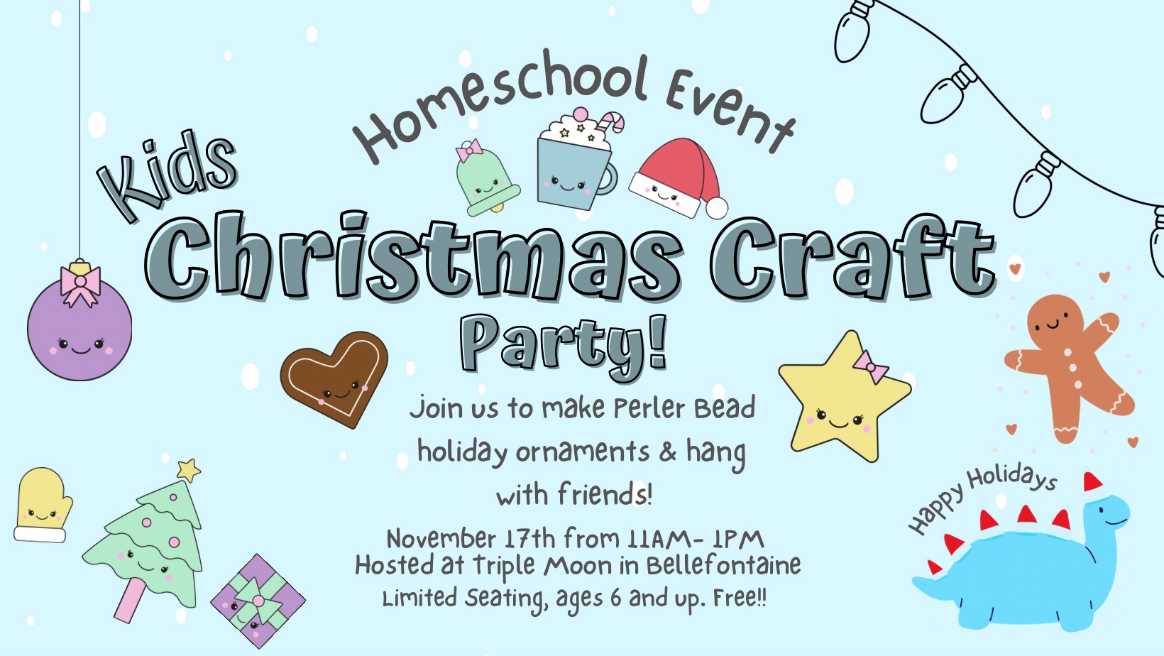 Homeschool Kids Free Christmas Craft Party