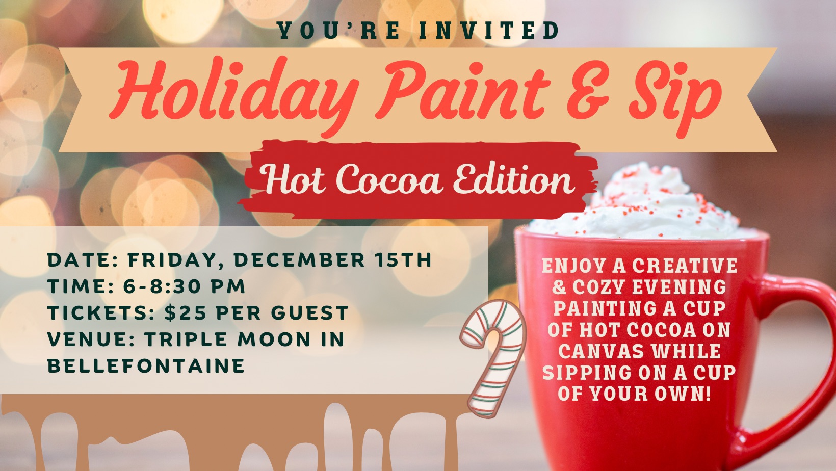 Holiday Paint & Sip – Hot Cocoa Edition