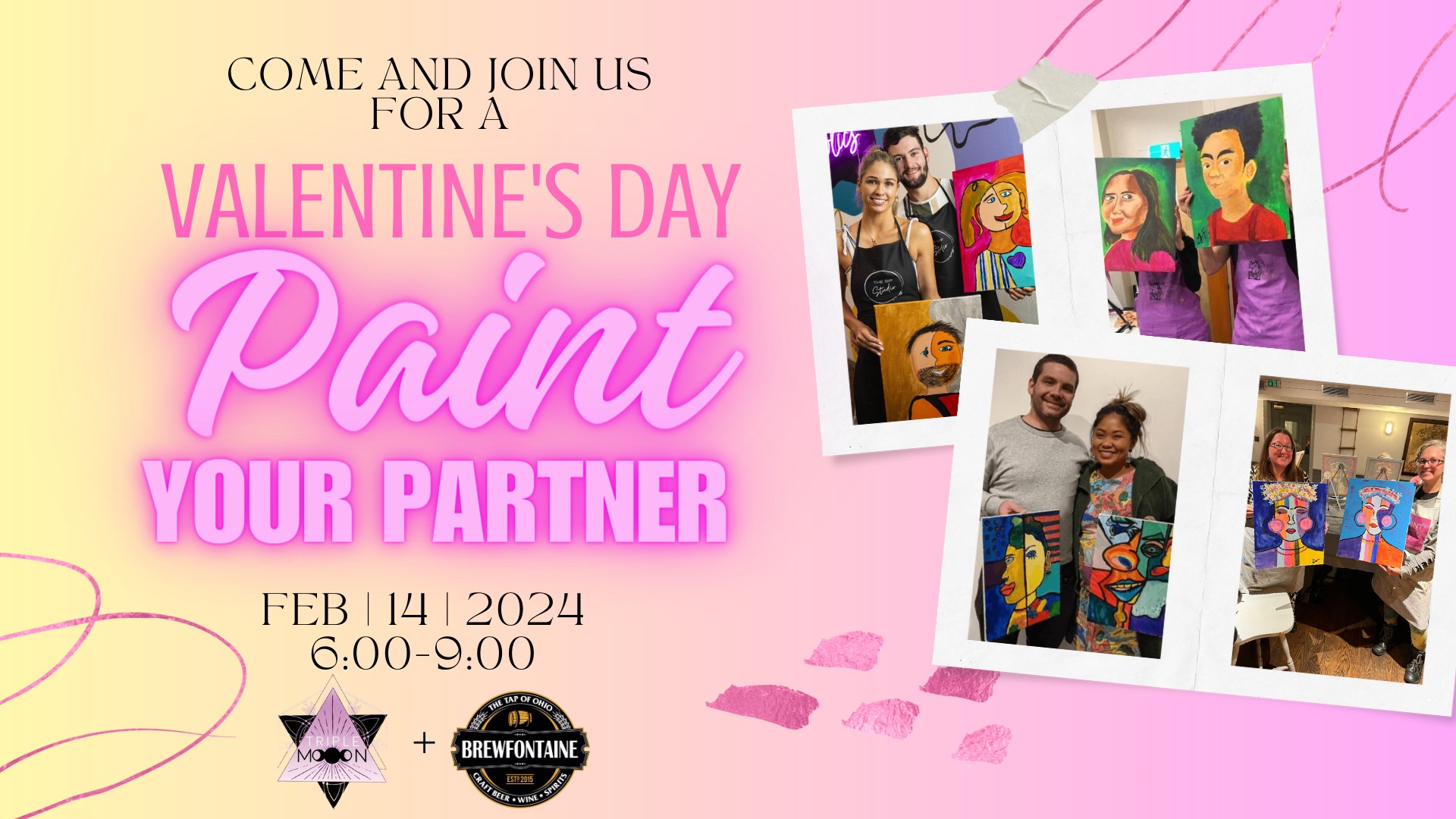 Paint Your Partner on Valentine’s Day!