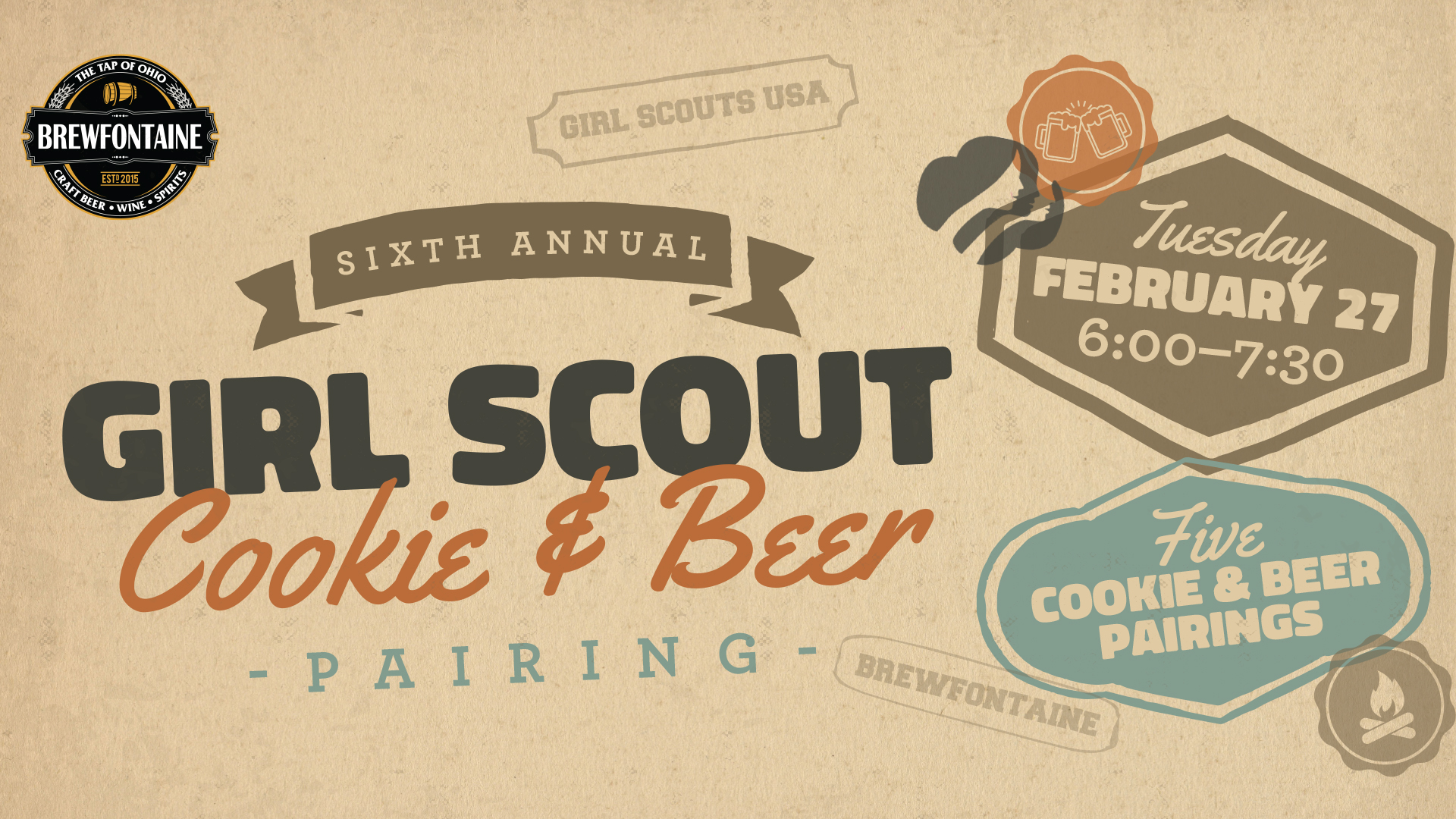 6th Annual Girl Scout Cookie & Beer Pairing
