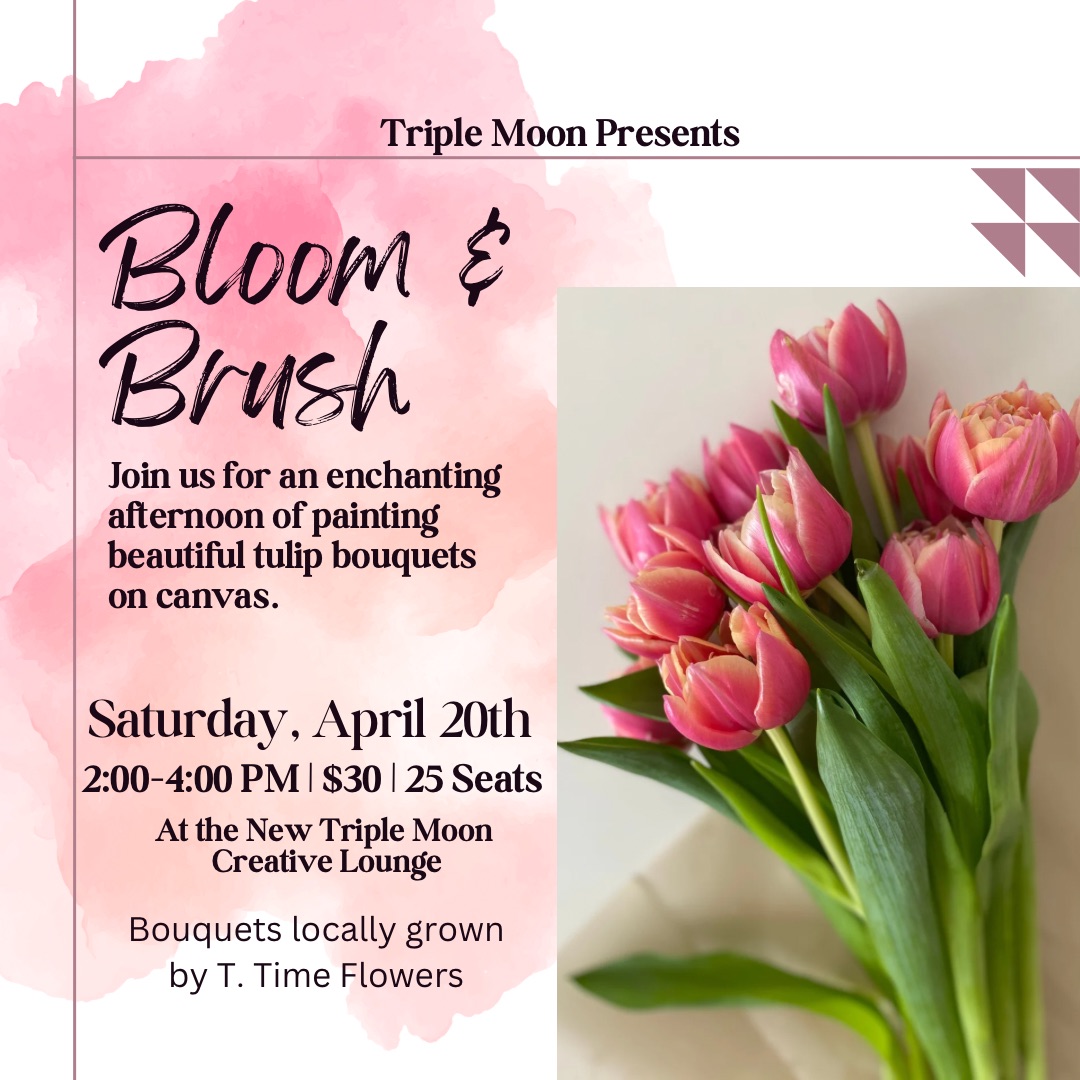 Bloom & Brush: A Flower Bouquet Painting Event
