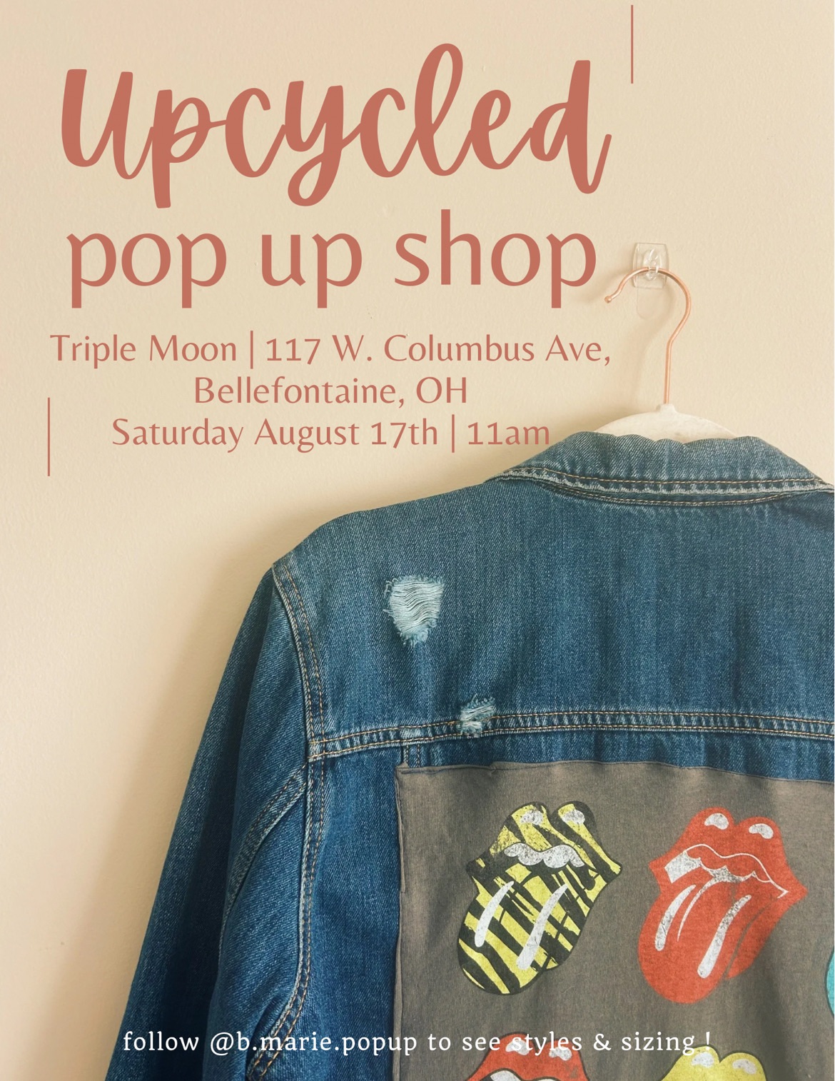 triple moon upcycled pop up