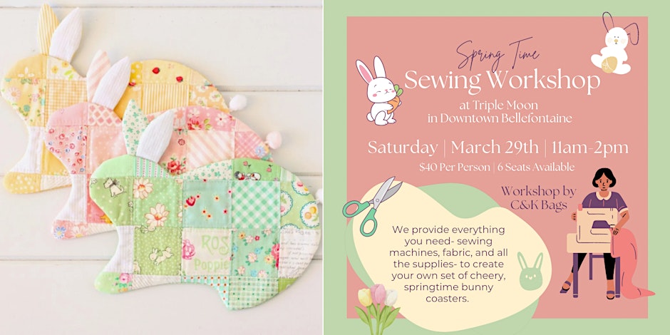 triple moon spring sewing workshop