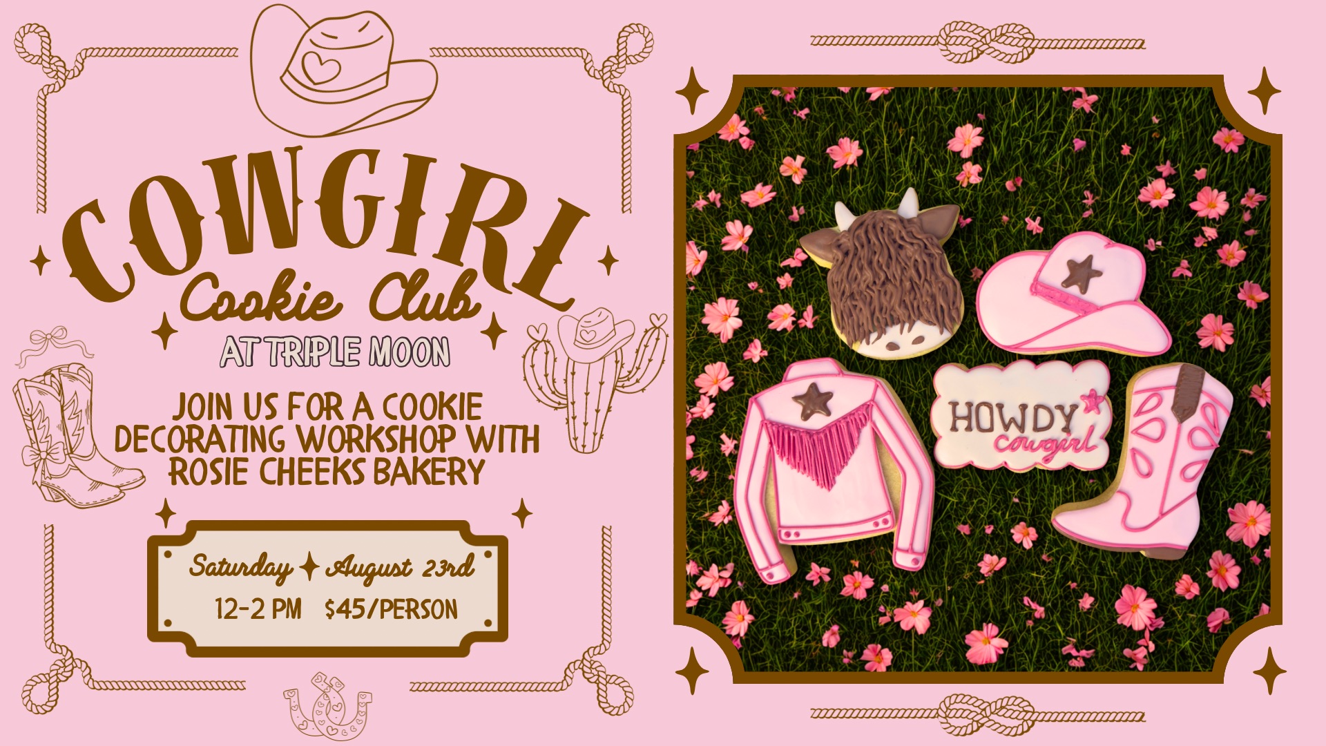triple moon cowgirl cookies