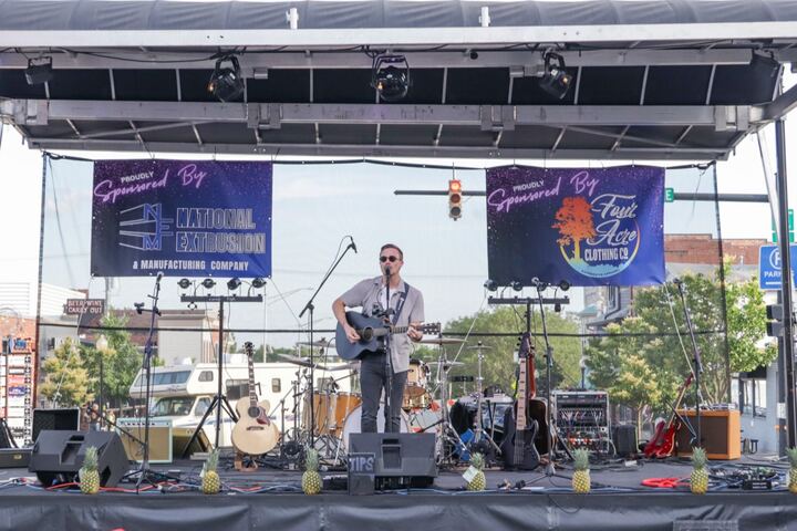 A concert on Main Street