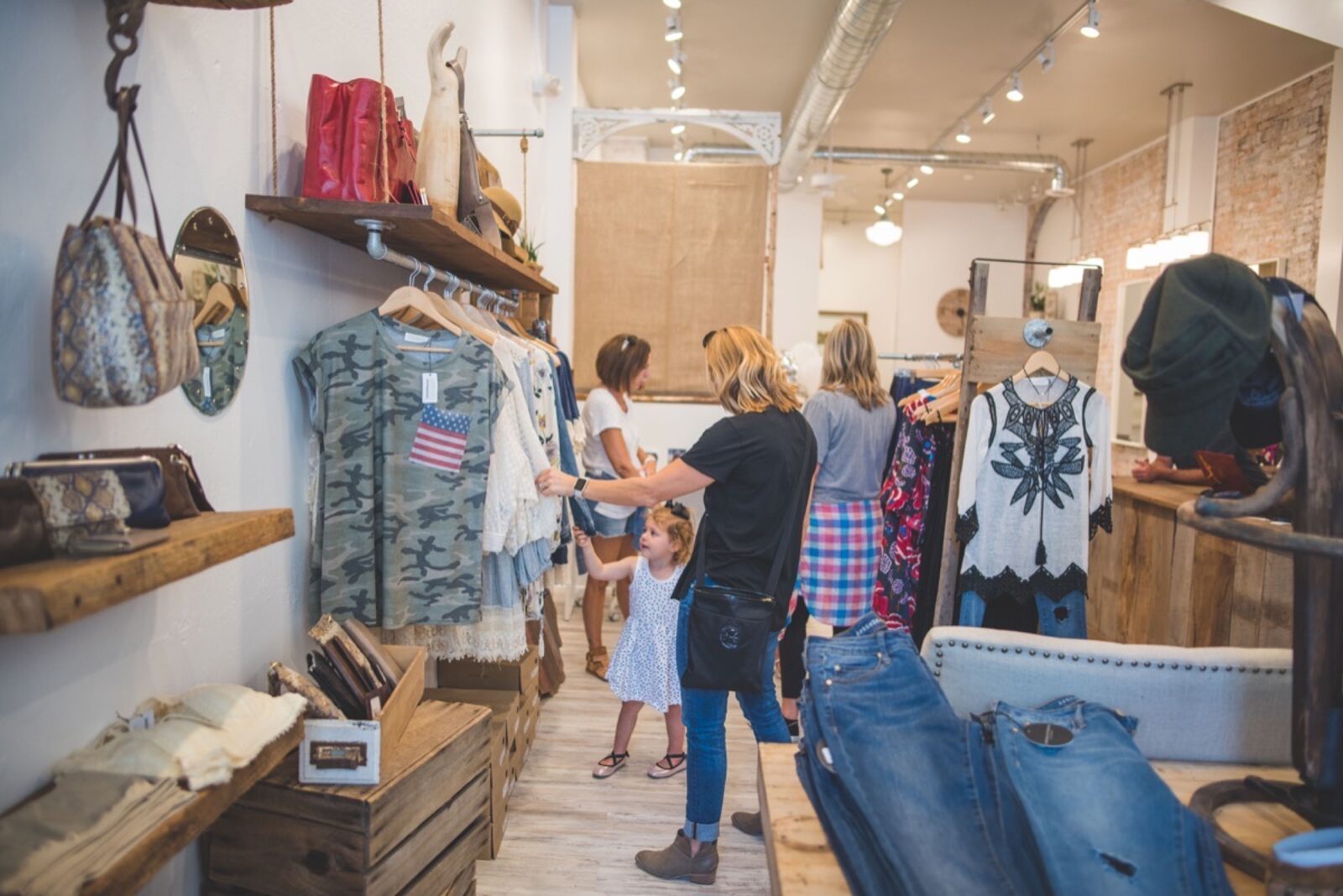 Shopping local downtown