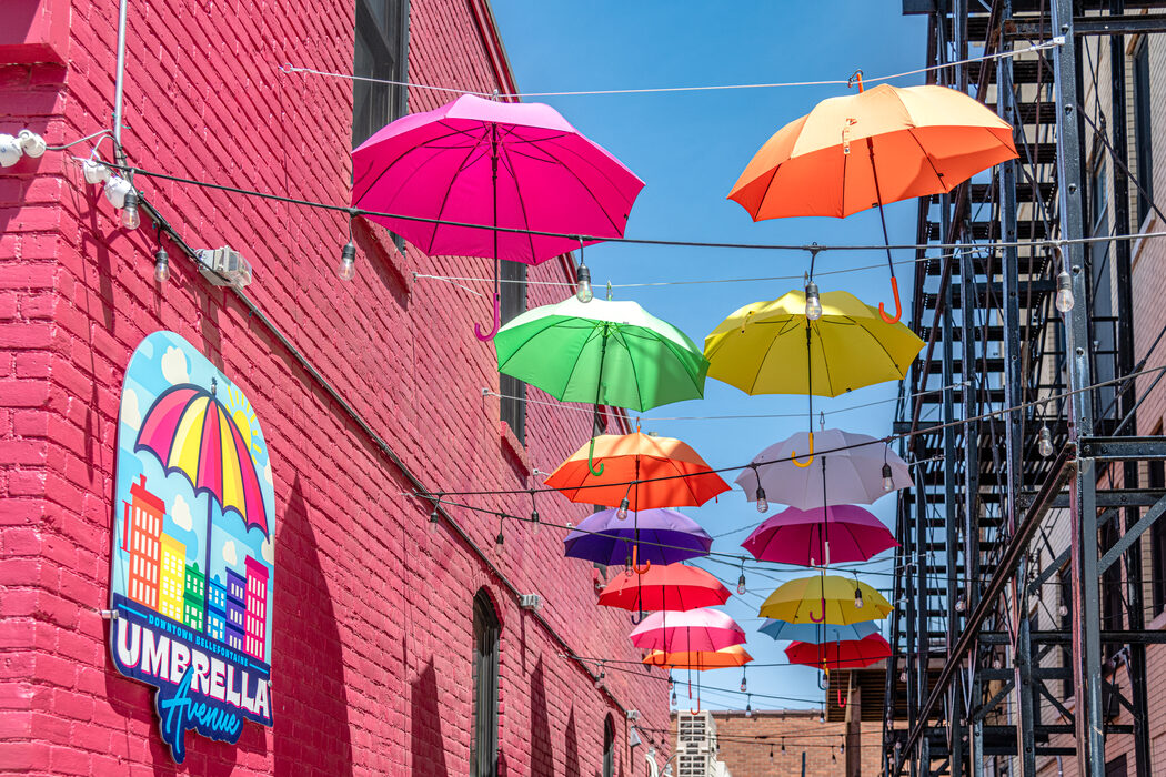 Umbrella Avenue, Downtown Bellefontaine