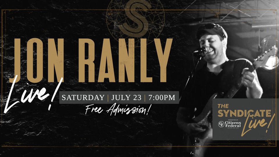 Live Music: Jon Ranly￼