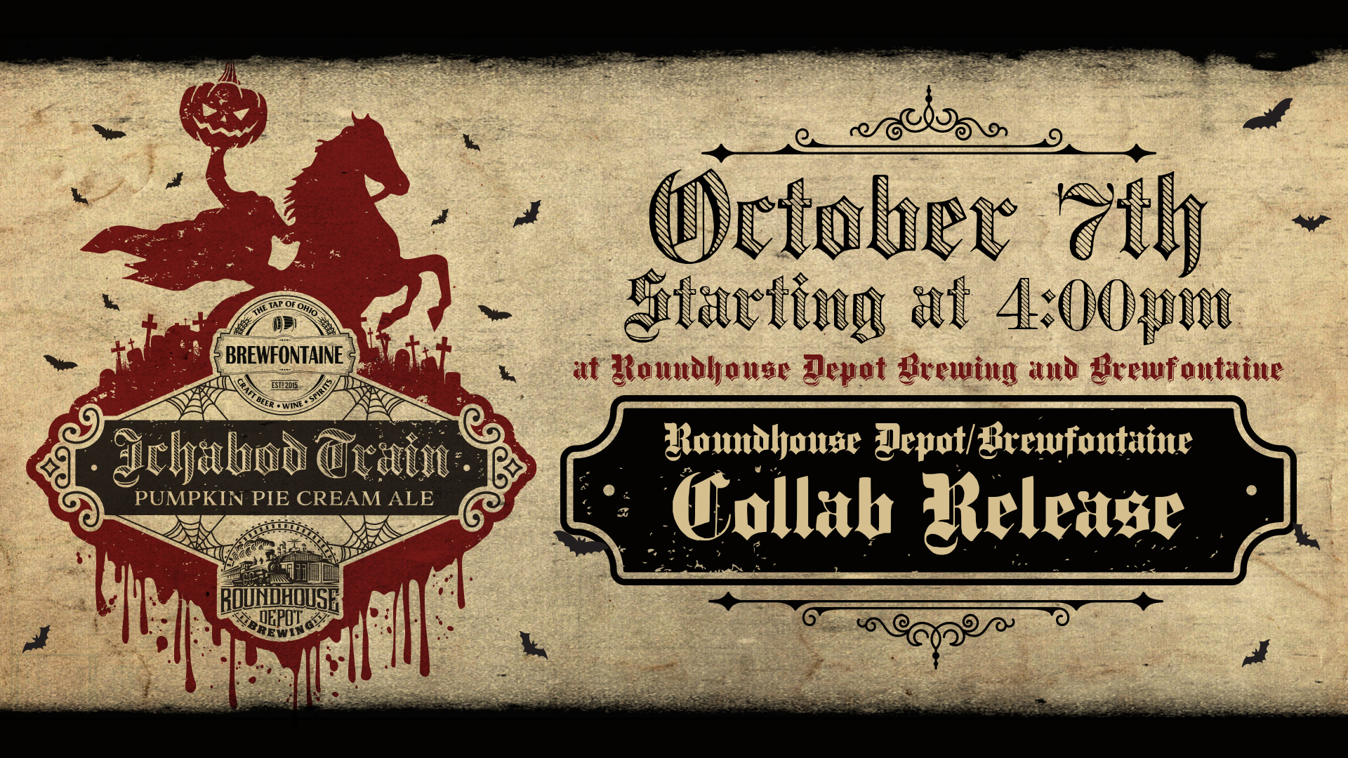 Roundhouse Depot/Brewfontaine Collab Release: Ichabod Train