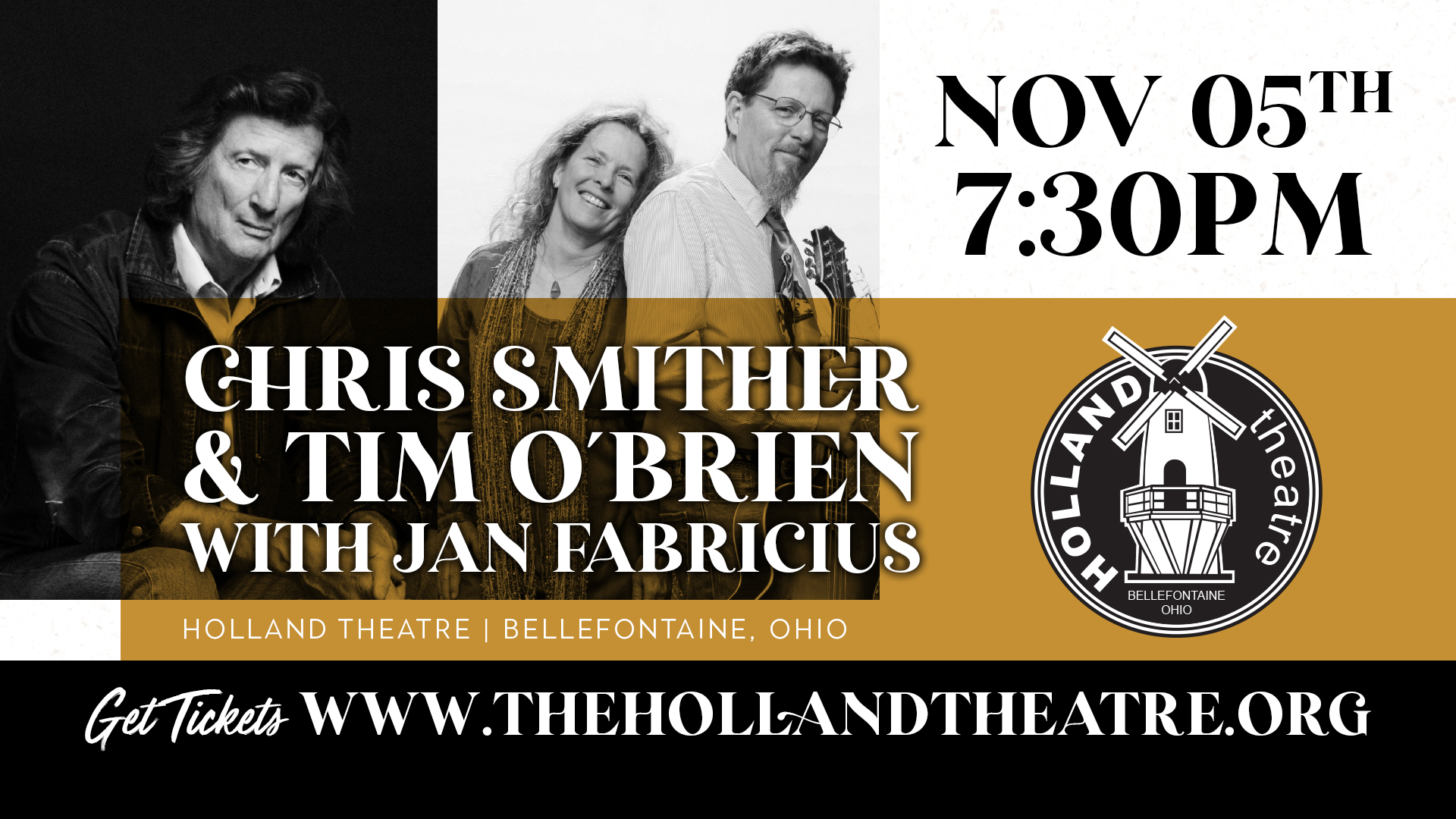 Chris Smither and Tim O’Brien with Jan Fabricius