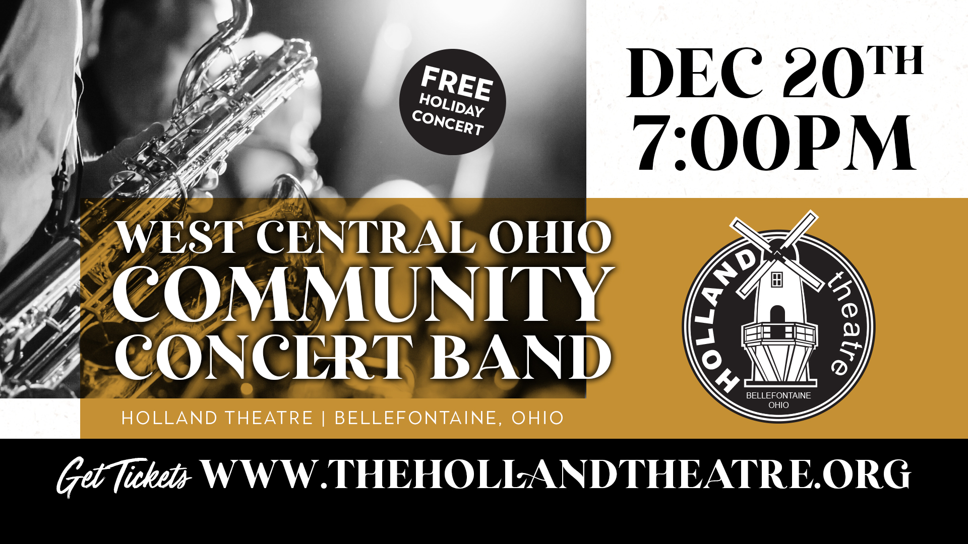 WCOC Concert Band: FREE Holiday Concert￼