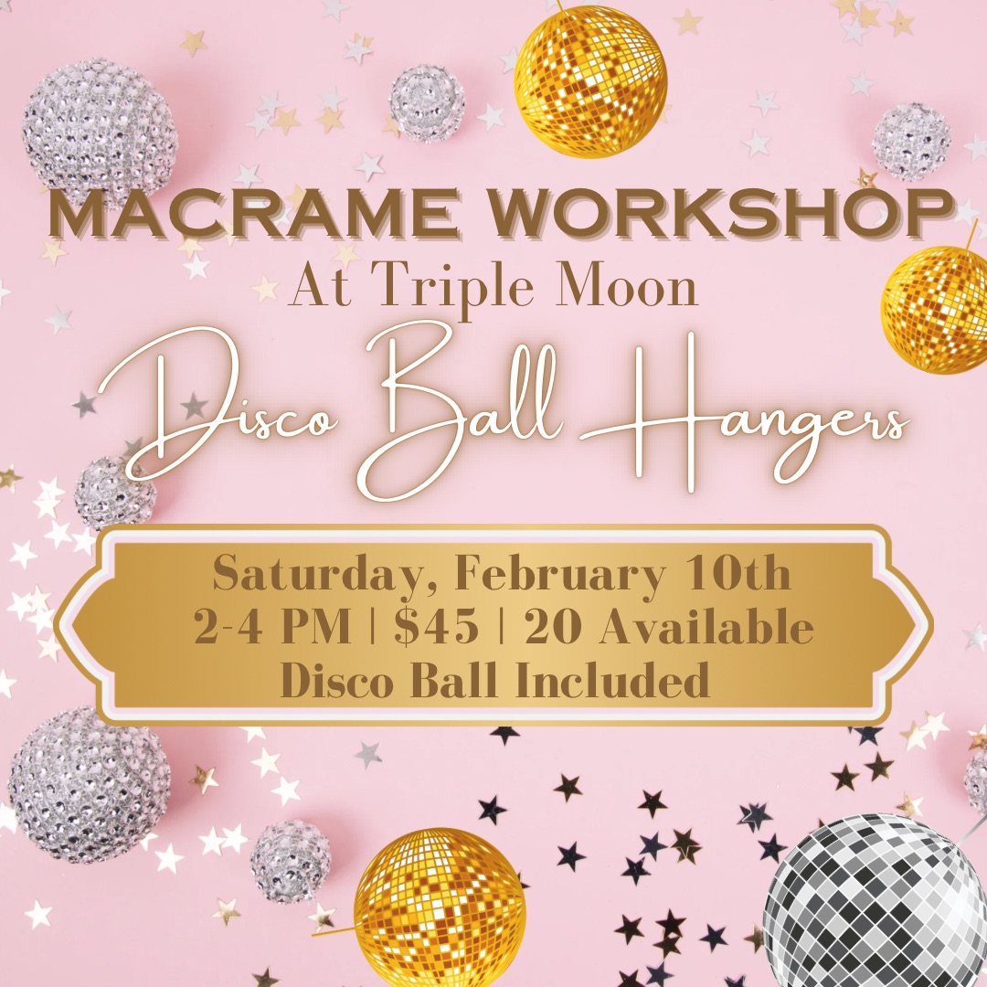 Macrame Disco Ball Hanger Workshop