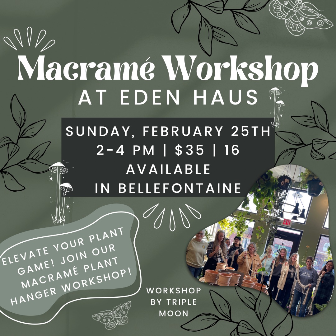 Macrame Plant Hanger Workshop at Eden Haus