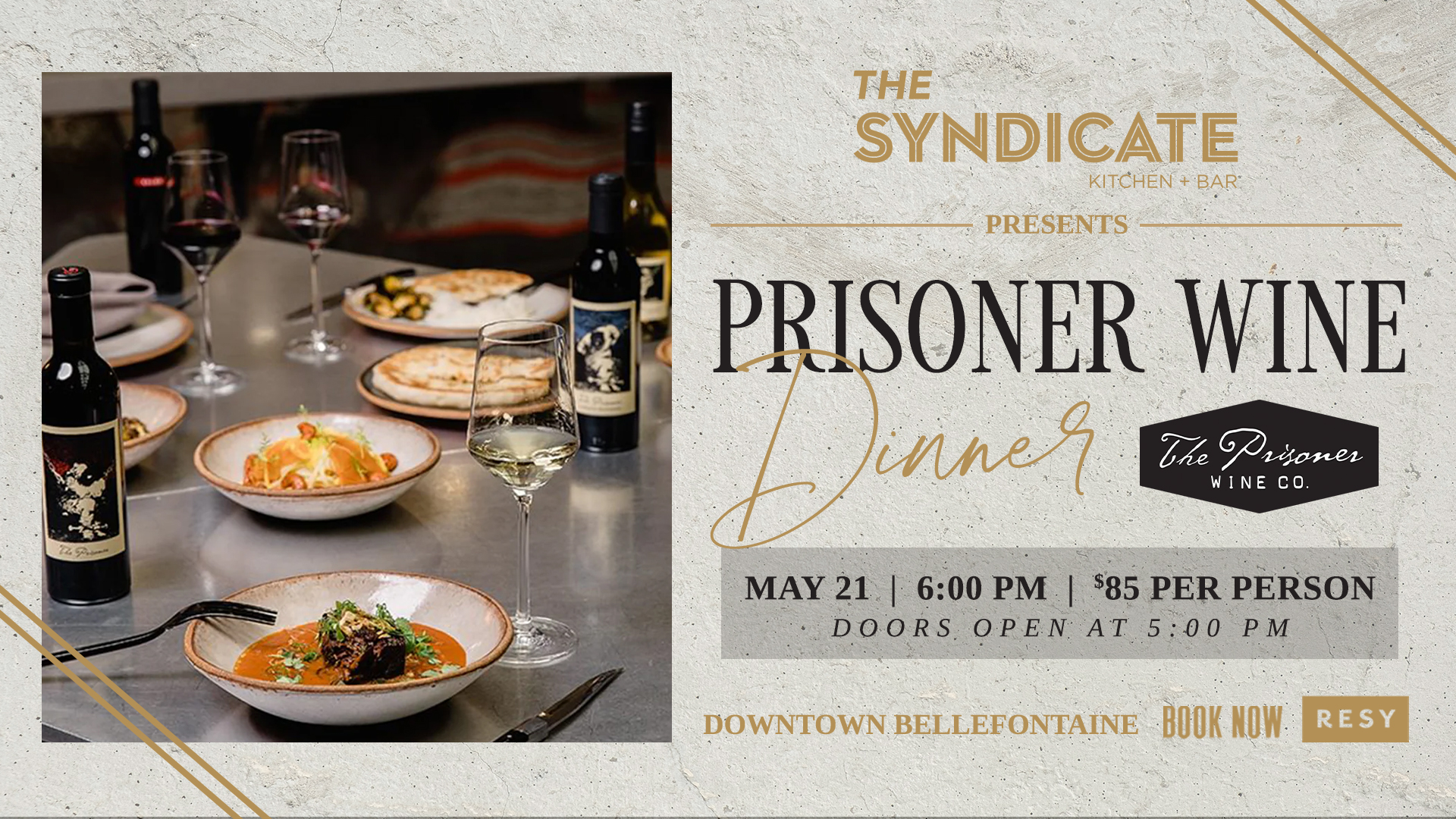The Prisoner Wine Dinner