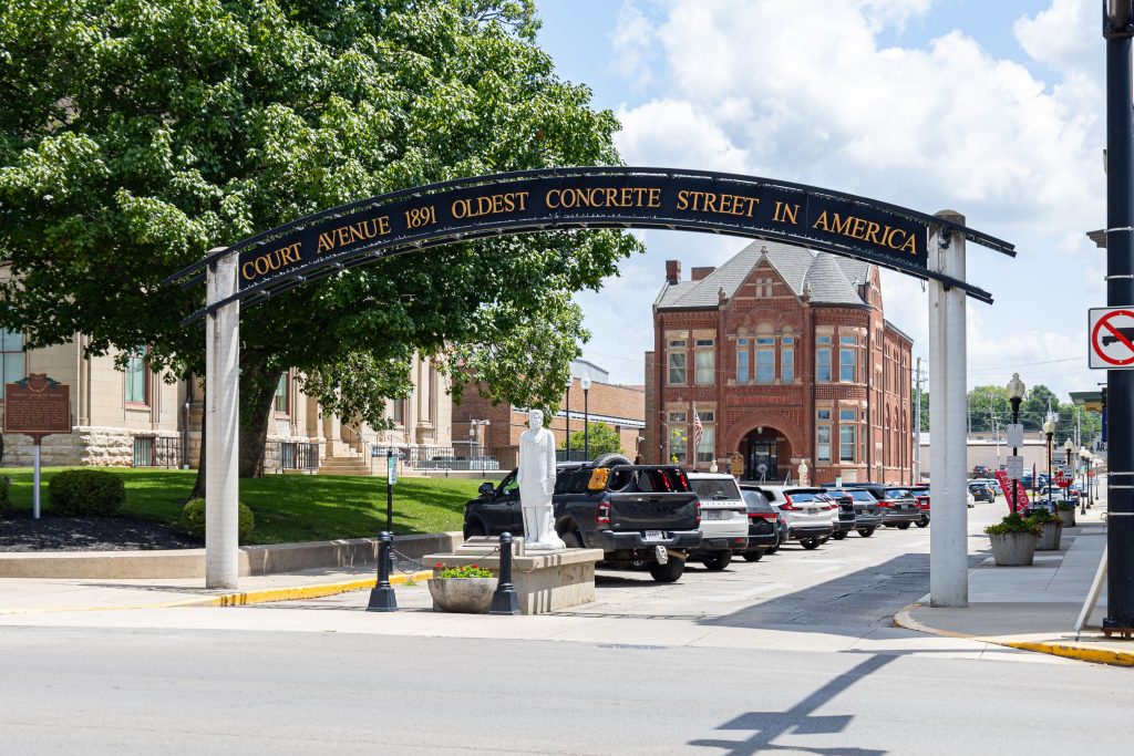 Court Avenue, Oldest Concrete Street in America