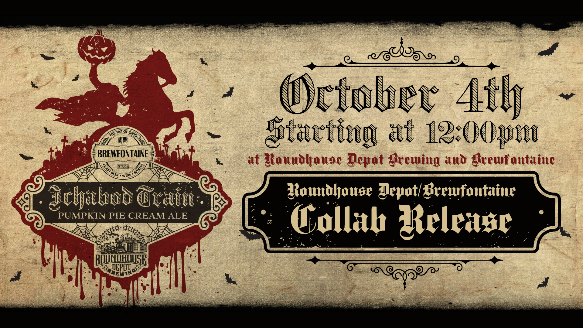 Roundhouse Depot/Brewfontaine Collab Release: Ichabod Train