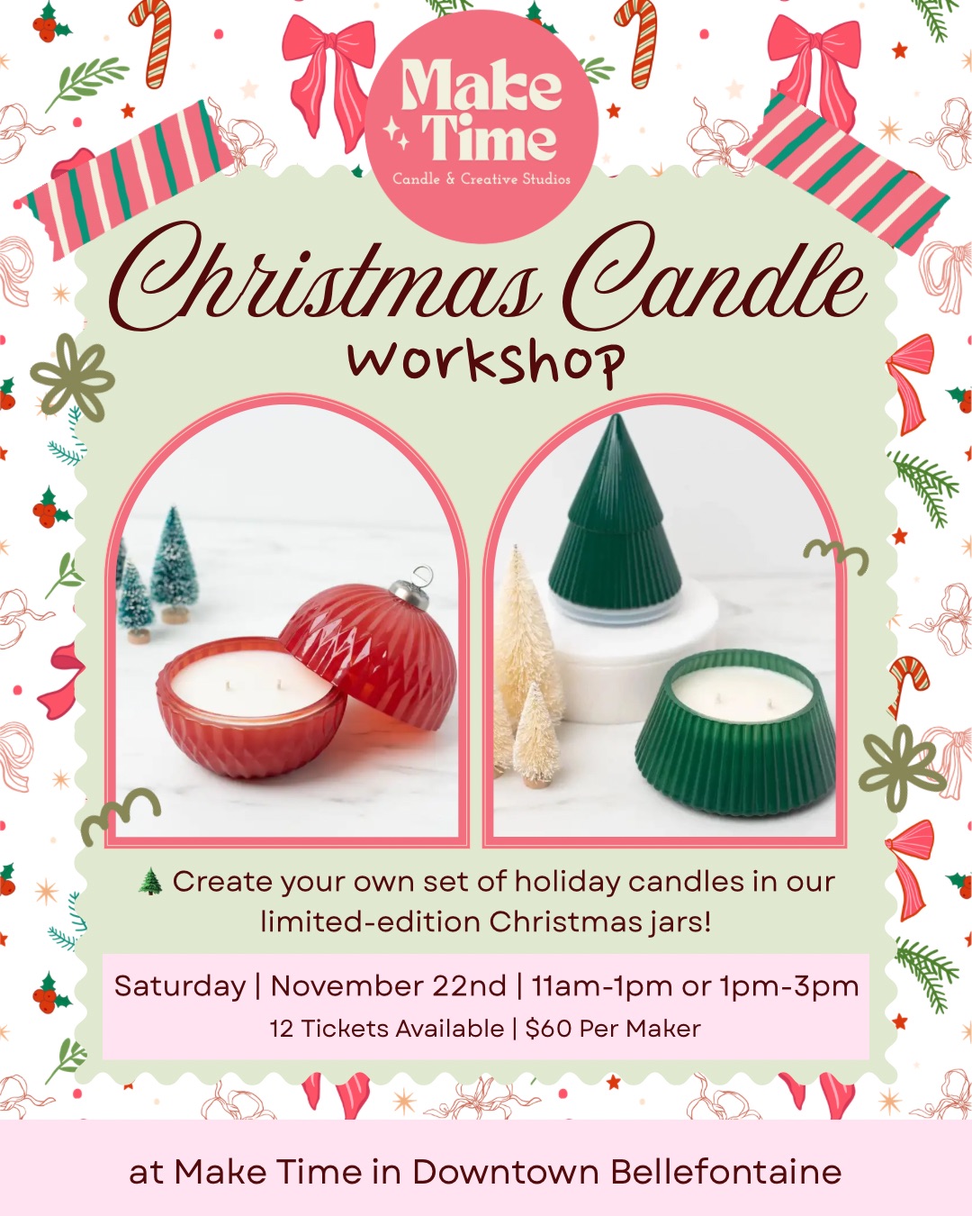Christmas Candle Workshop: Limited Edition Holiday Set