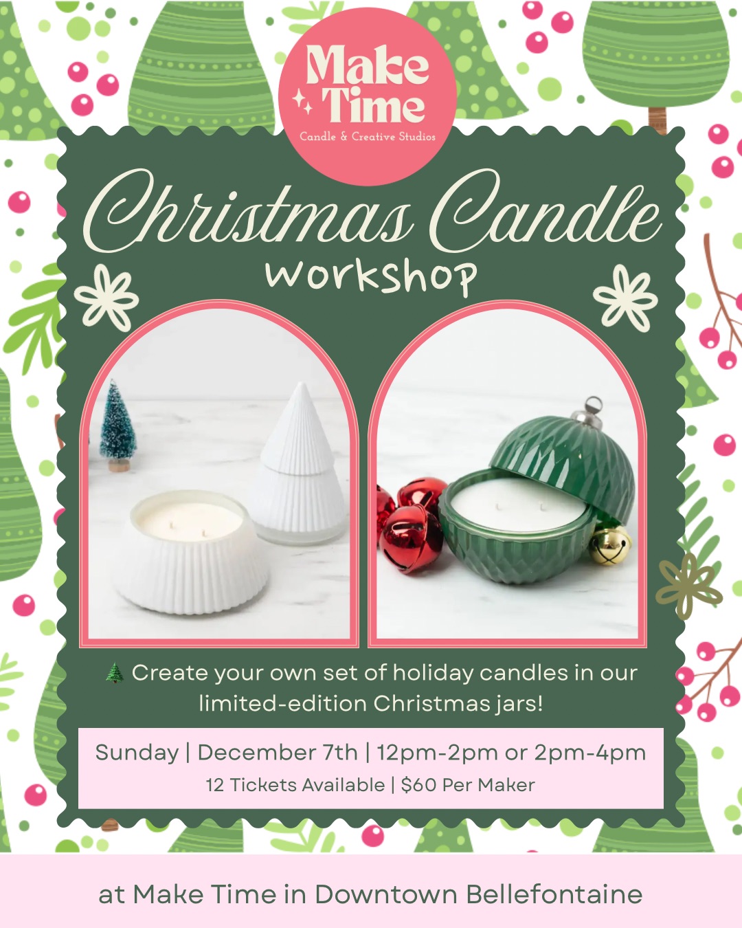 Christmas Candle Workshop: Limited Edition Holiday Set