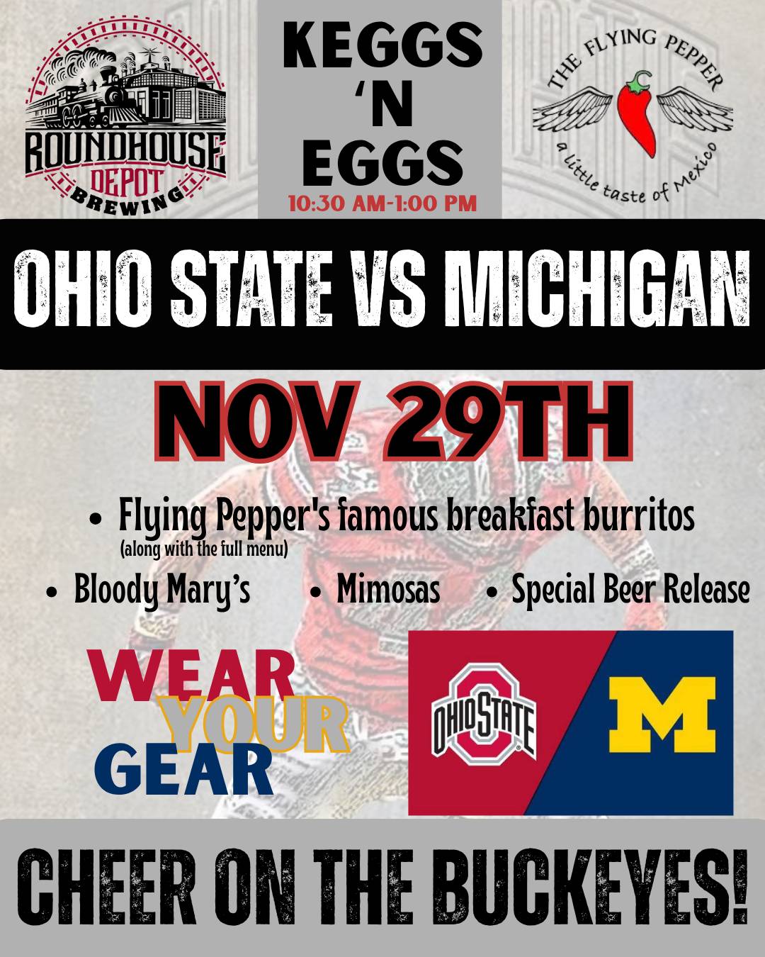 Kegs-N-Eggs at Roundhouse Depot Brewing