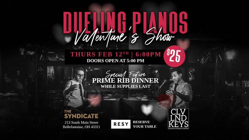 Dueling Pianos Valentines